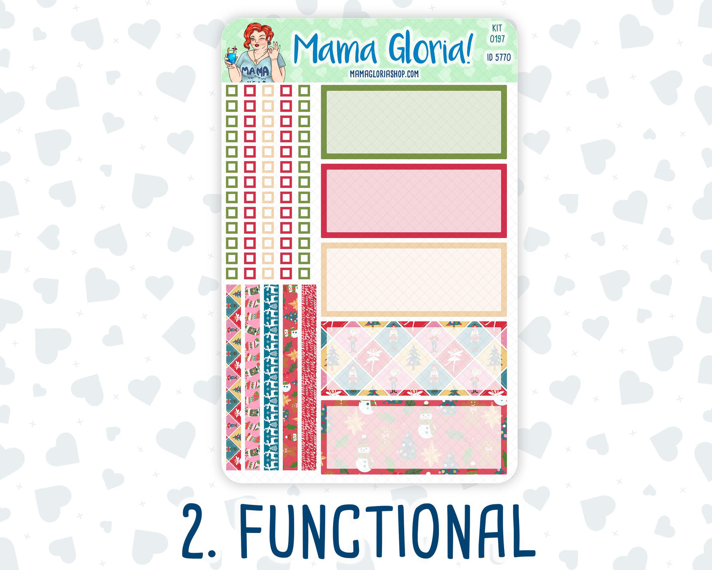 Kit 0197- 7x9 Daily Duo - Nutcracker Magic -December - Christmas - Planner