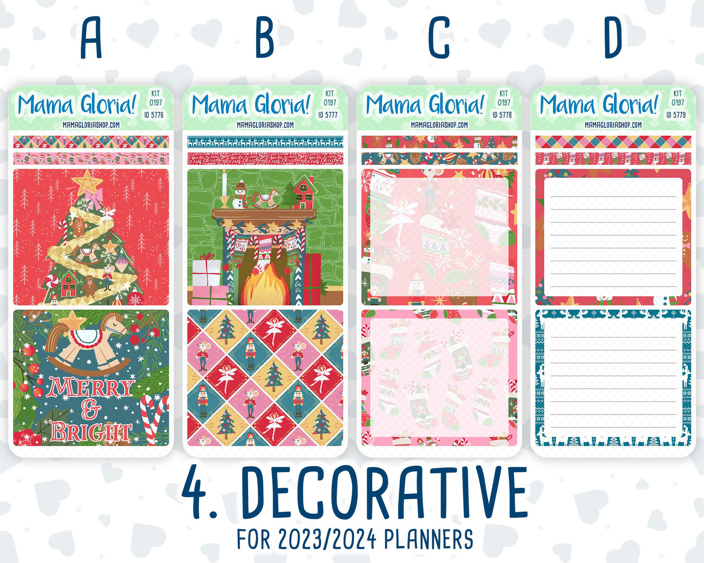 Kit 0197- 7x9 Daily Duo - Nutcracker Magic -December - Christmas - Planner