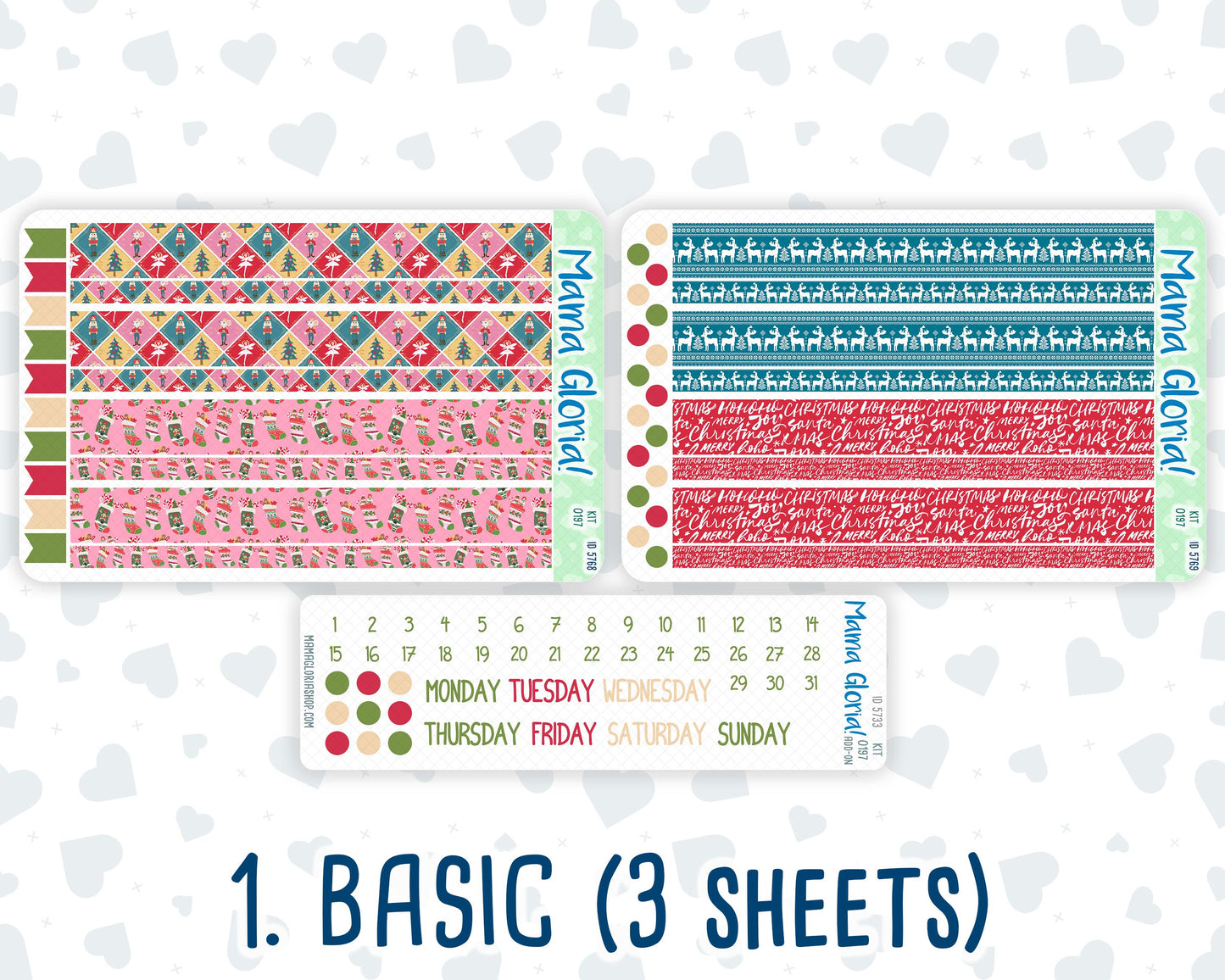 Kit 0197- 7x9 Daily Duo - Nutcracker Magic -December - Christmas - Planner
