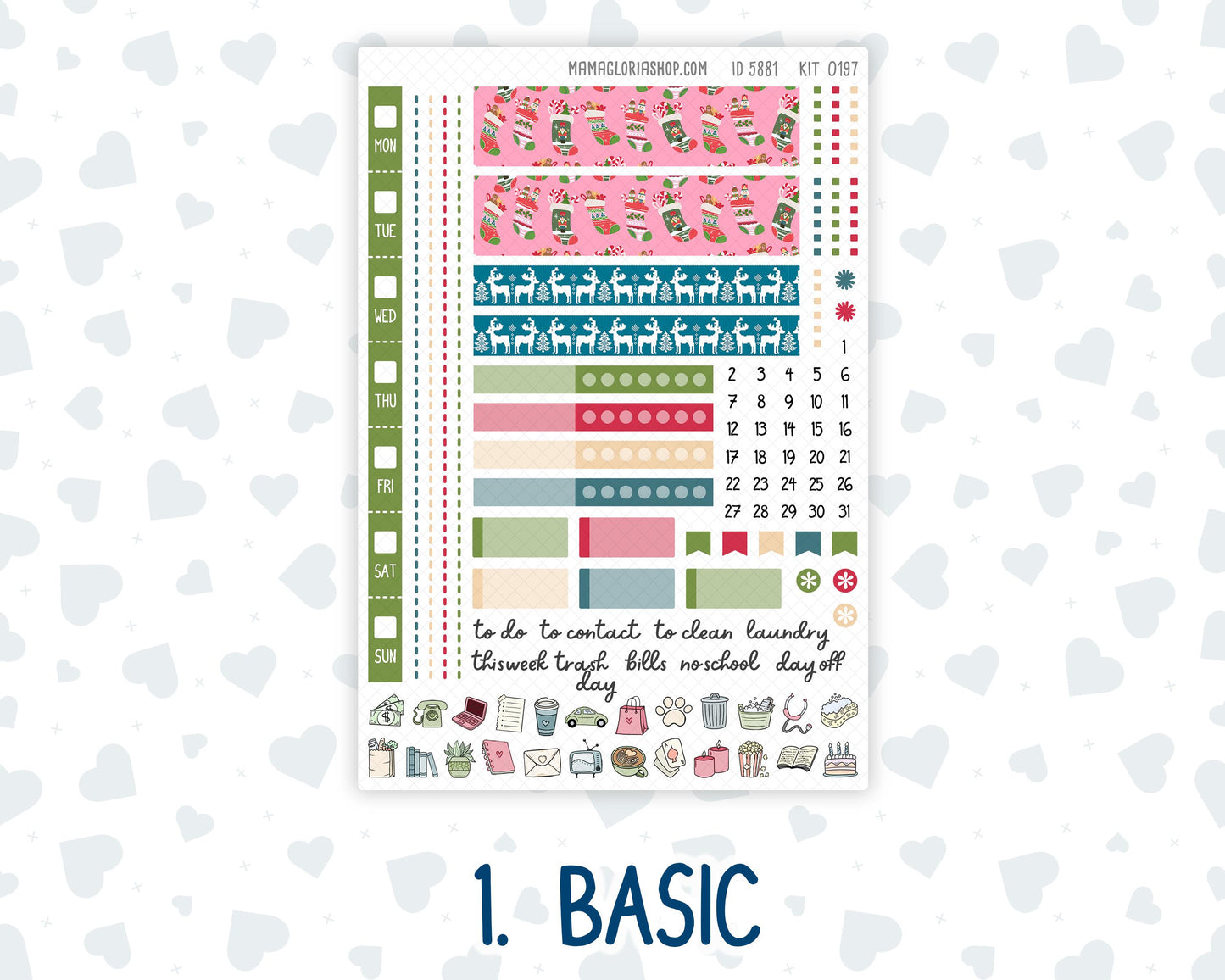 Kit 0197 Hobonichi Weeks – Weekly Kit - Nutcracker Magic - December - Christmas