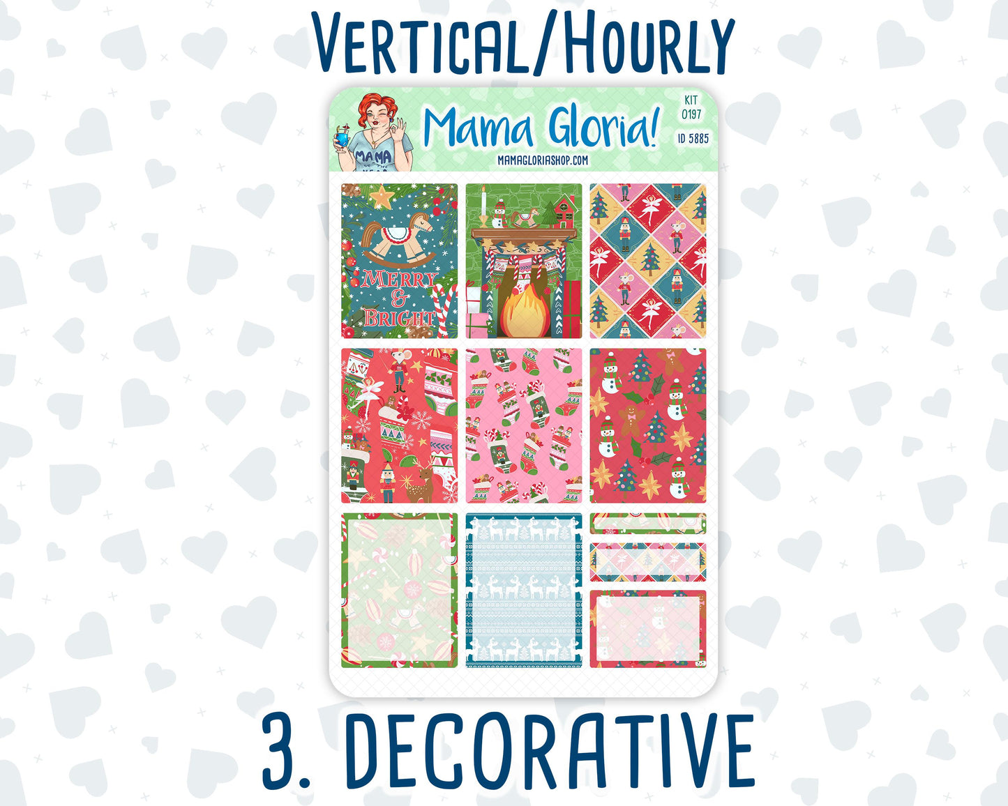 Kit 0197- 7x9 - Nutcracker Magic - December - Christmas - Weekly Kit For Planners