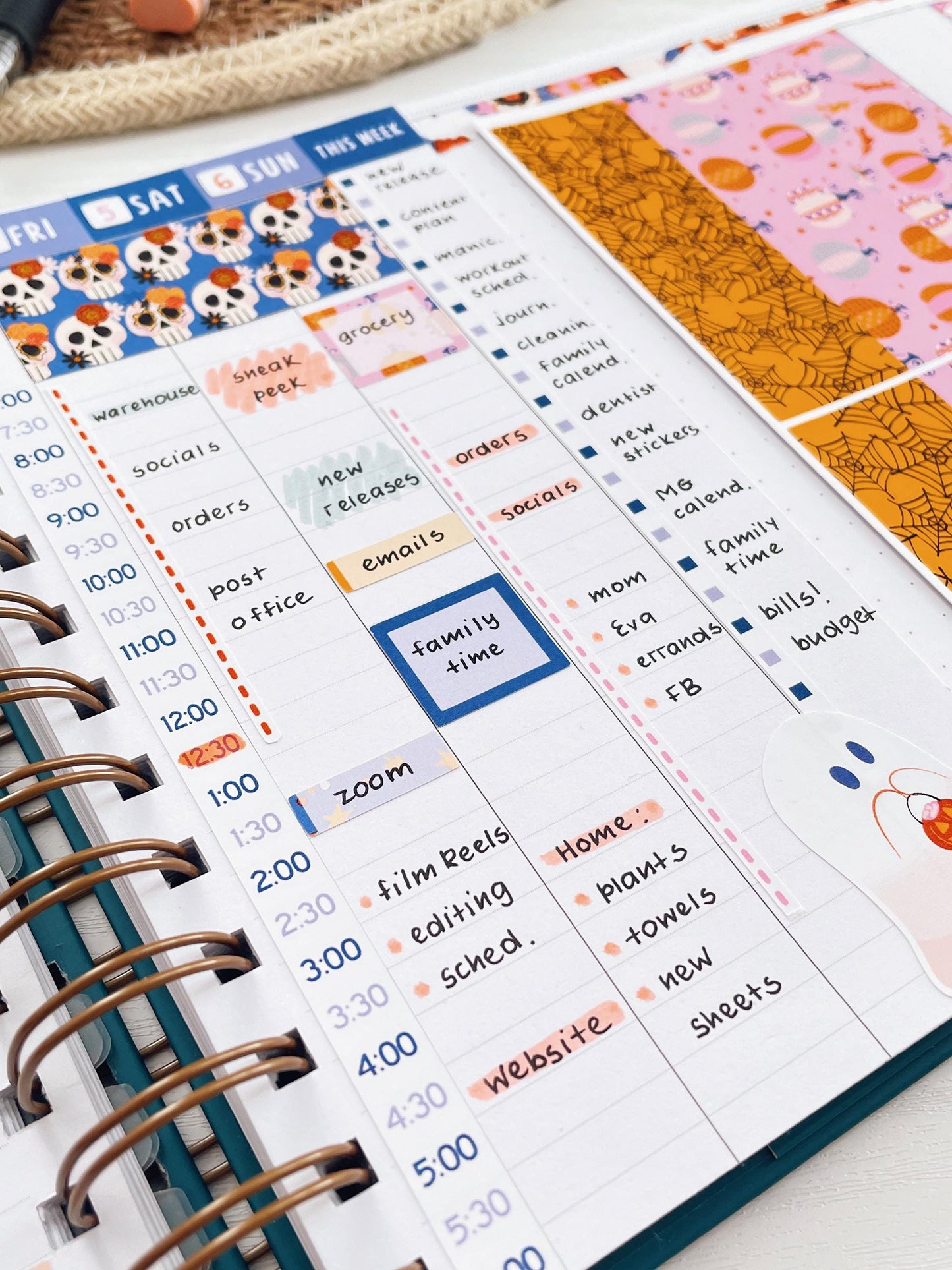 Kit 0251 - Laurel Denise The Anne Planner Large - Weekly Kit - January - Pine & Paws