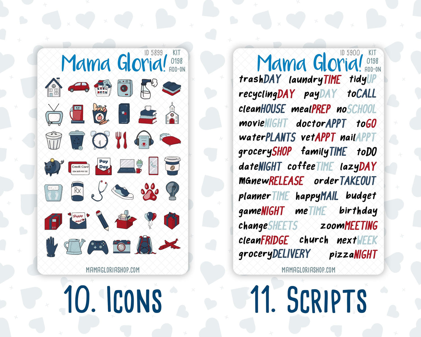 Kit 0198 Add Ons - Holiday Village - December - Christmas - Planner Stickers - Kit 2024