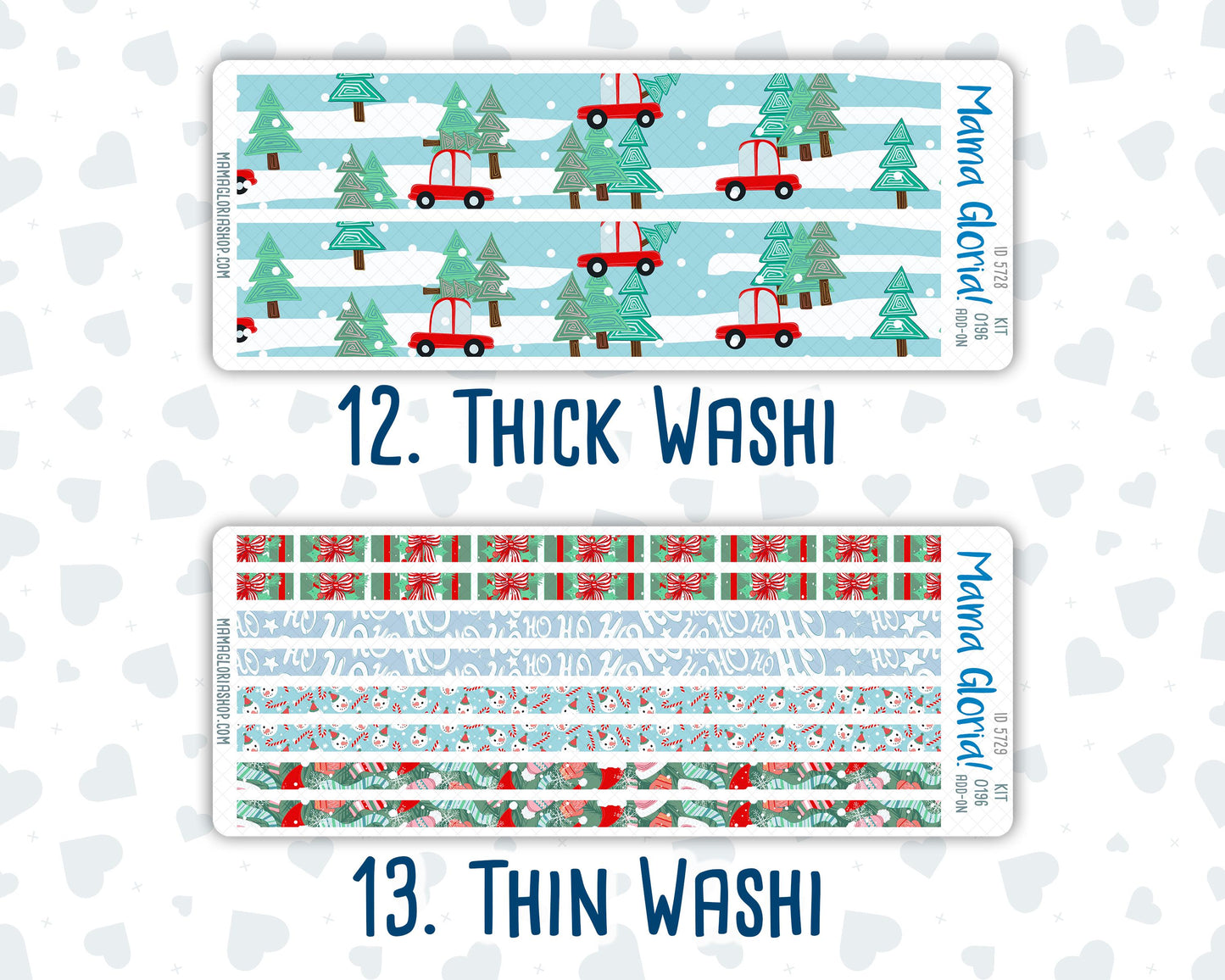 Kit 0196 Add Ons - Winter Warmth - December - Christmas - Planner Stickers - Kit 2024