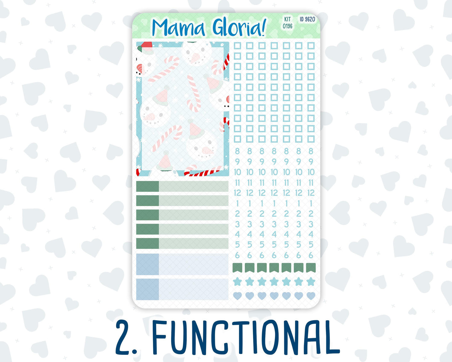 Kit 0196- A5 Compact Vertical - Winter Warmth - Weekly - December-Christmas