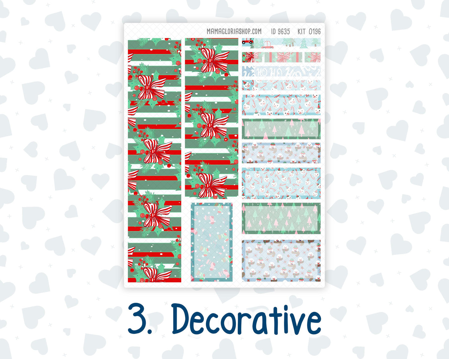 Kit 0196 - 7x9 Plum Paper Vertical Priorities - Winter Warmth - December - Christmas