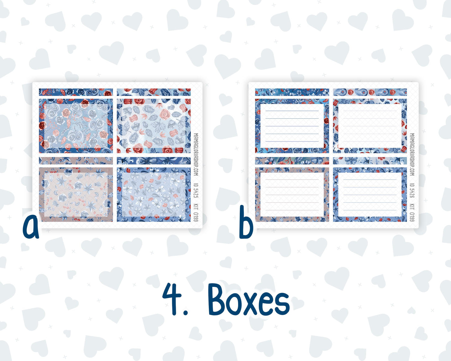 Kit 0199 A5 Plum Paper Daily - Icy Blossoms - Planner -December - Christmas