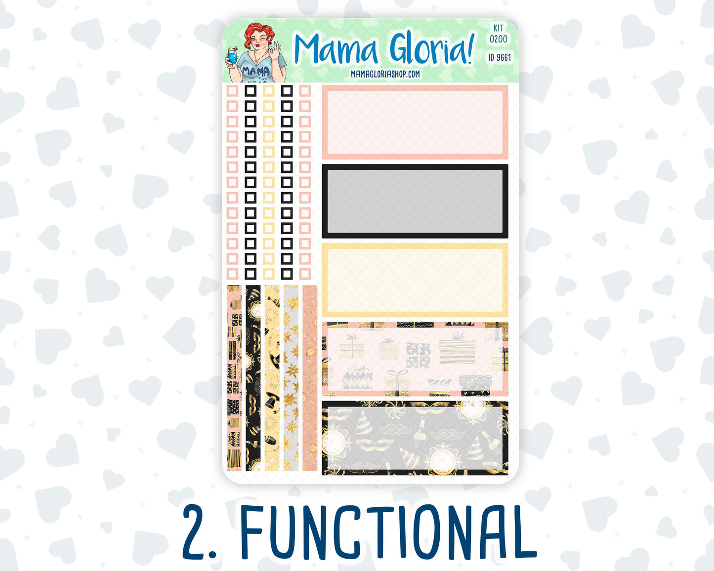 Kit 0200 - 7x9 Daily Duo - Golden Hour -January - New Year - Planner