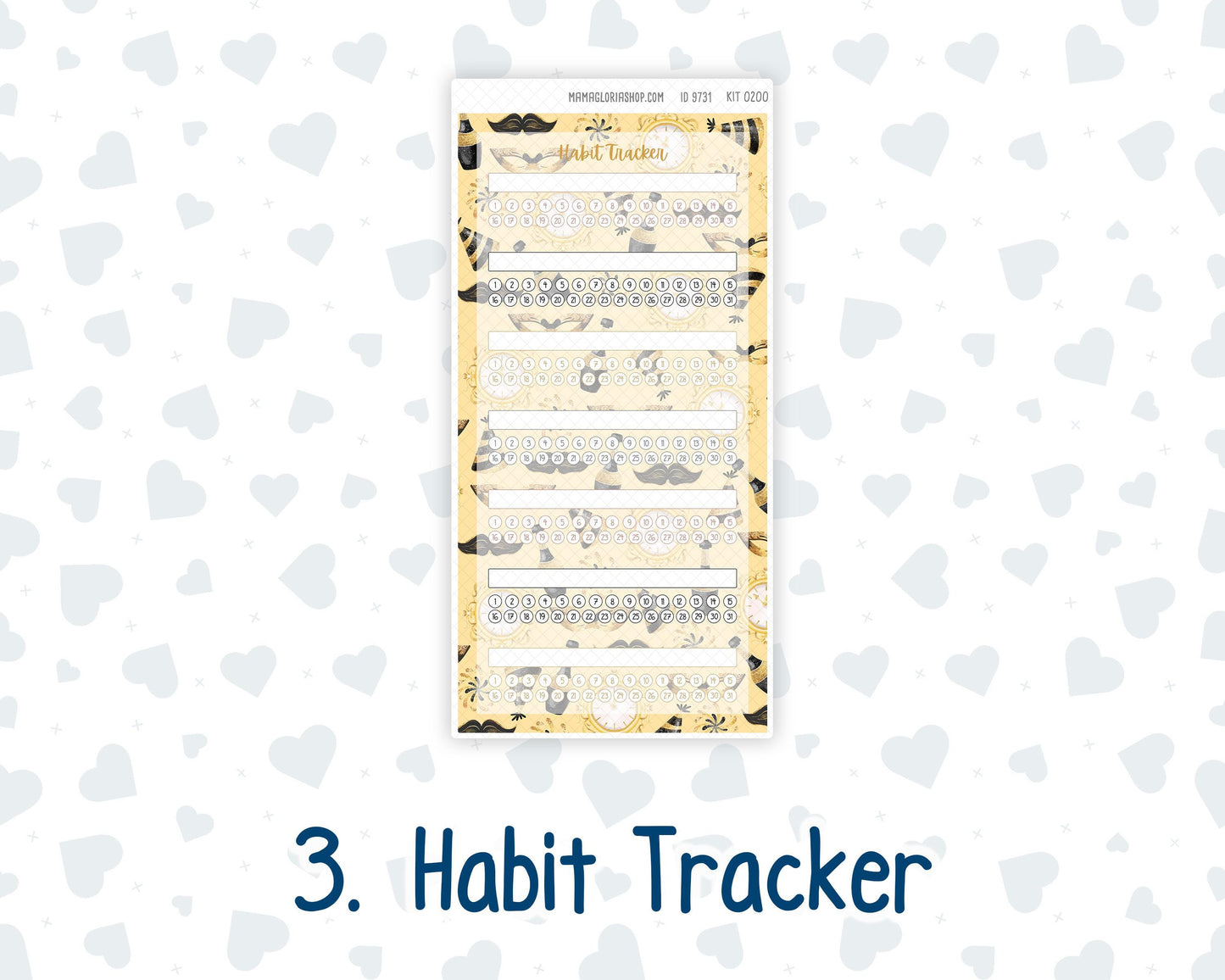 Kit 0200 Laurel Denise Standard Size – Monthly - Golden Hour - January - New Year