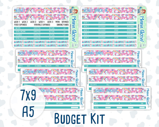 Kit 0201- Budget - Dream Big - For 7x9 & A5 Planners - Notebooks - January
