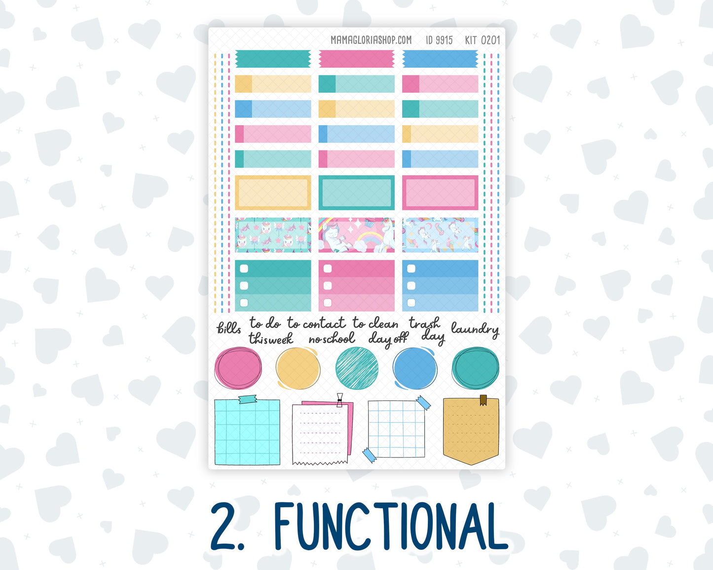 Kit 0201 Hobonichi Cousin – Weekly Kit – 1.3” Wide Columns - Dream Big - January