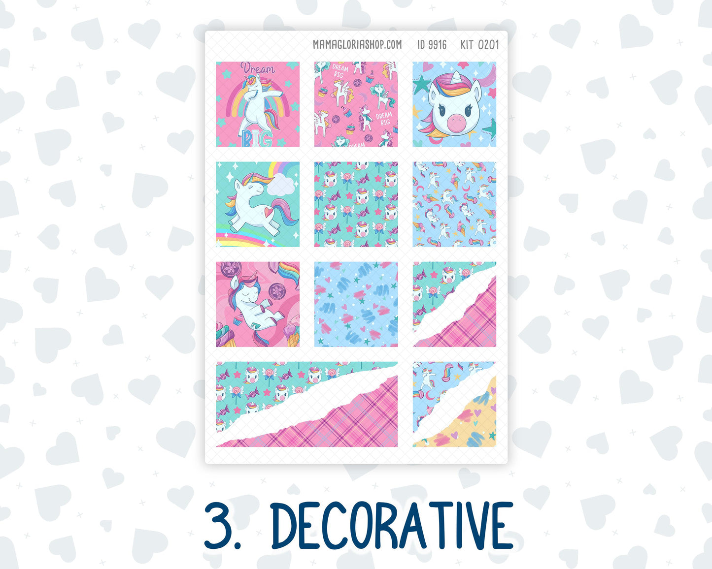 Kit 0201 Hobonichi Cousin – Weekly Kit – 1.3” Wide Columns - Dream Big - January