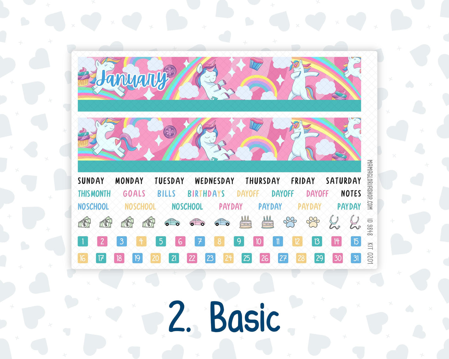 Kit 0201 Laurel Denise Portrait – Monthly - Dream Big - January