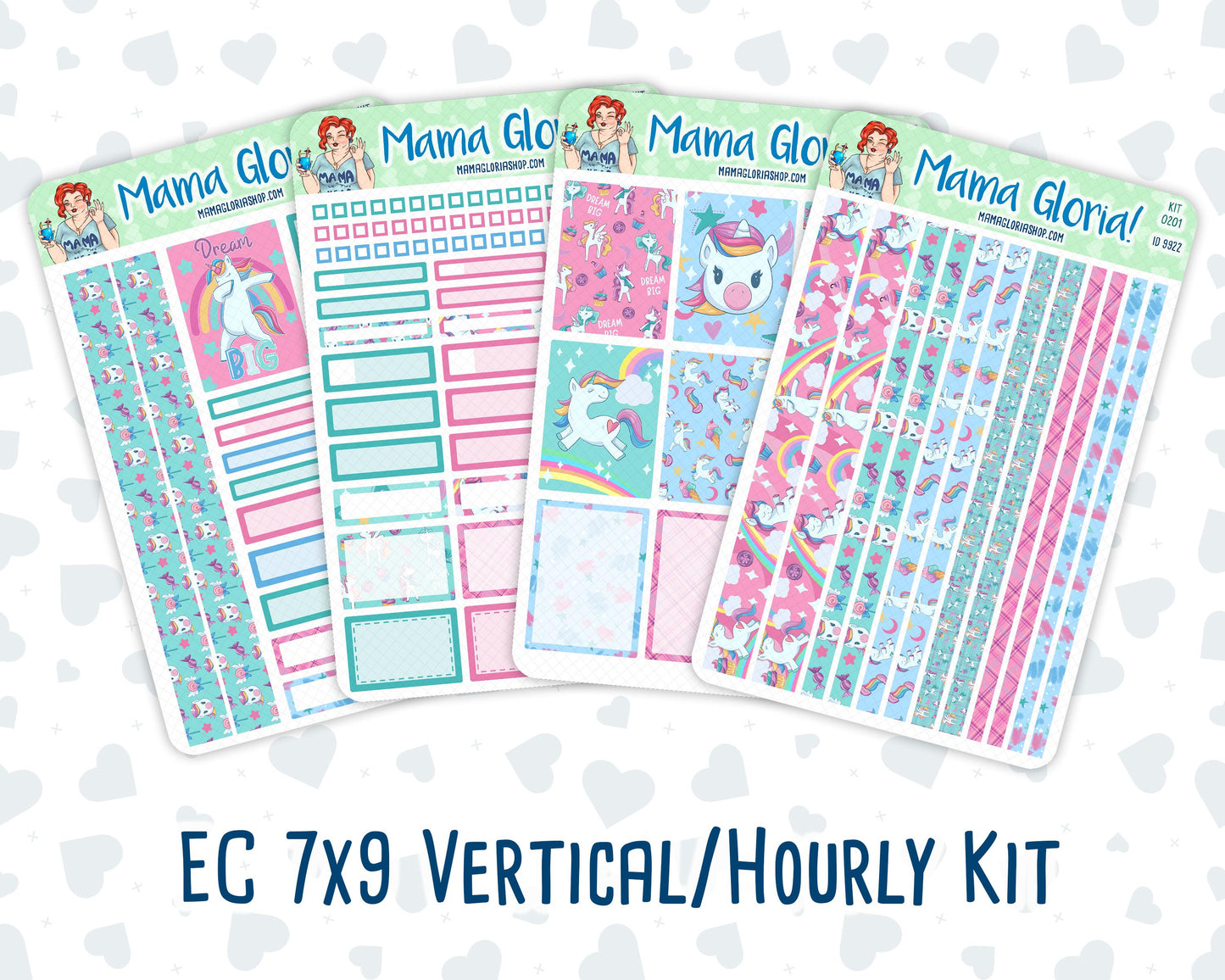 Kit 0201- 7x9 - Dream Big - January - Weekly Kit For Planners