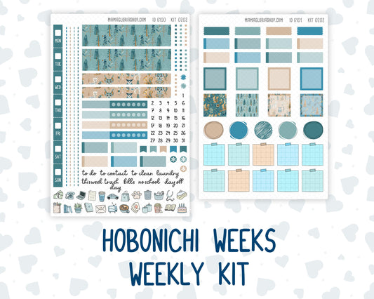 Kit 0202 Hobonichi Weeks – Weekly Kit - Folky Forest - January