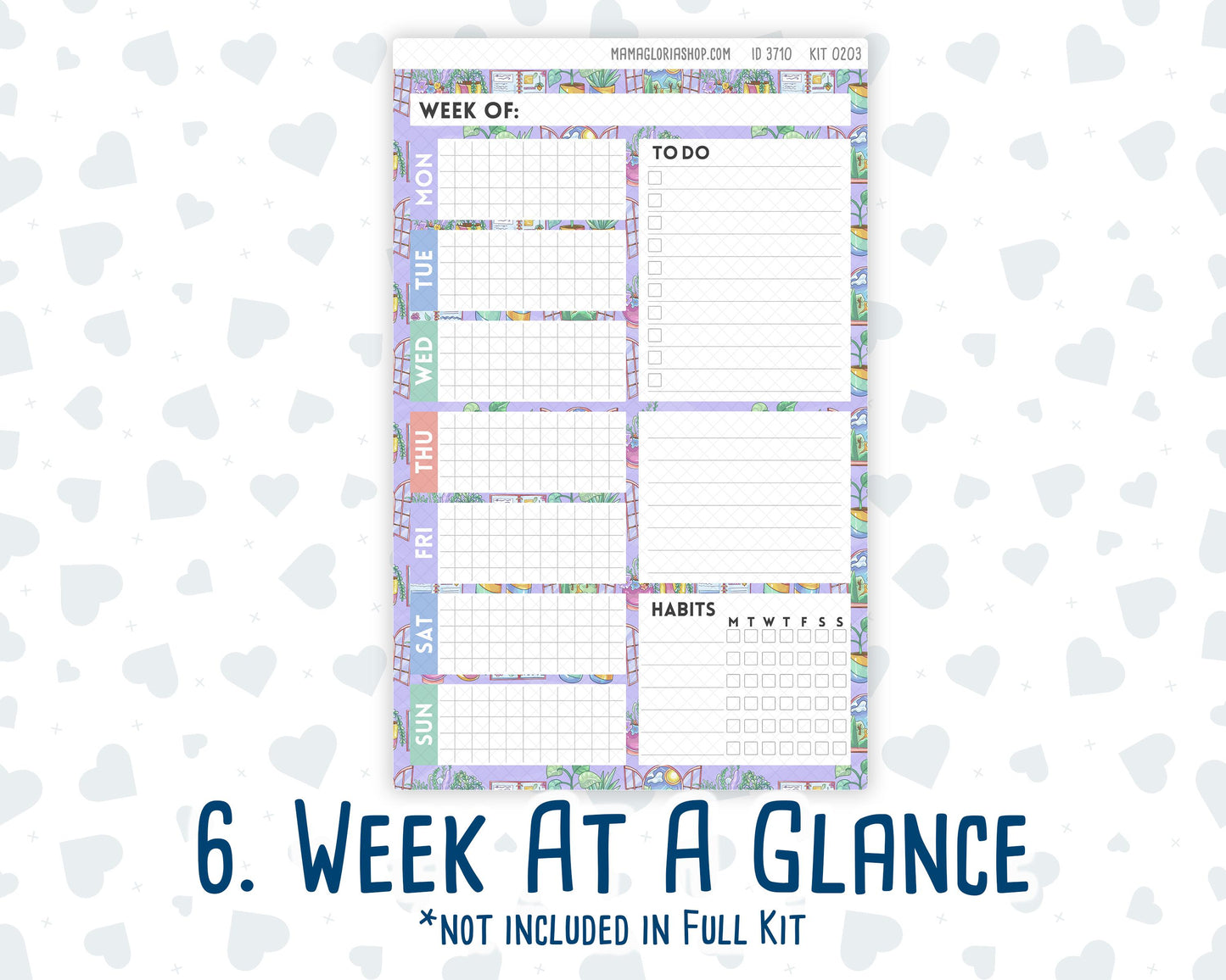 Kit 0203 - A5 Daily Duo - Self-Care - January -Planner