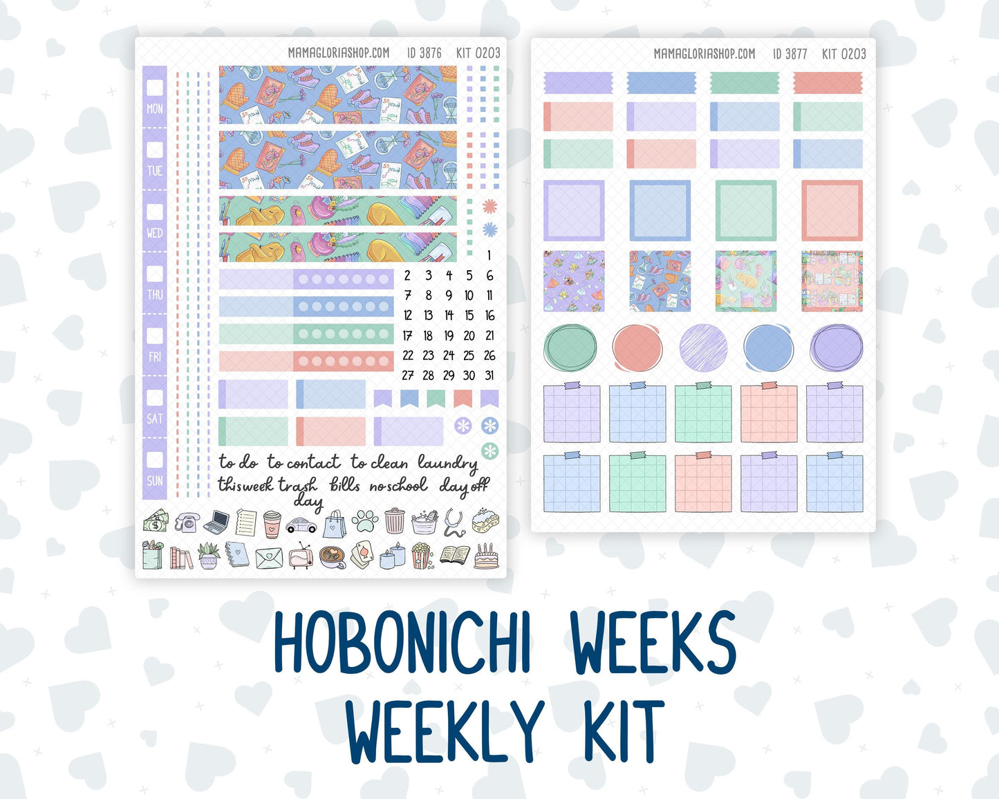 Kit 0203 Hobonichi Weeks – Weekly Kit - Self-Care - January