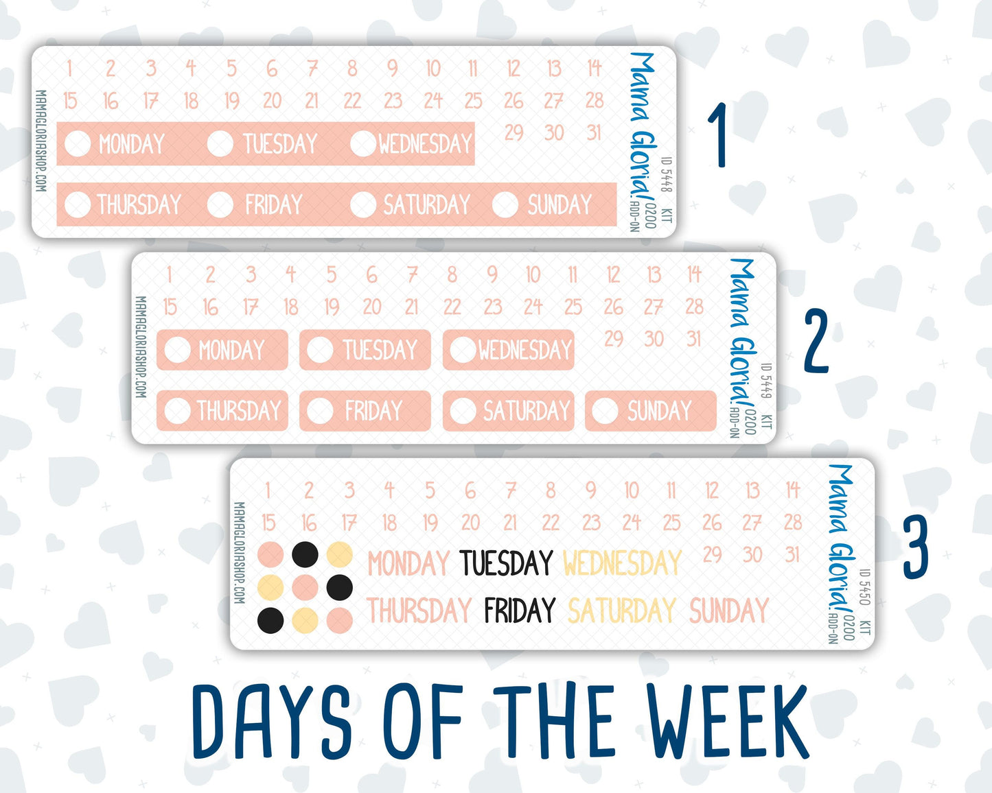 Kit 0200 Add Ons - Golden Hour - January - New Year - Planner Stickers - Kit 2024