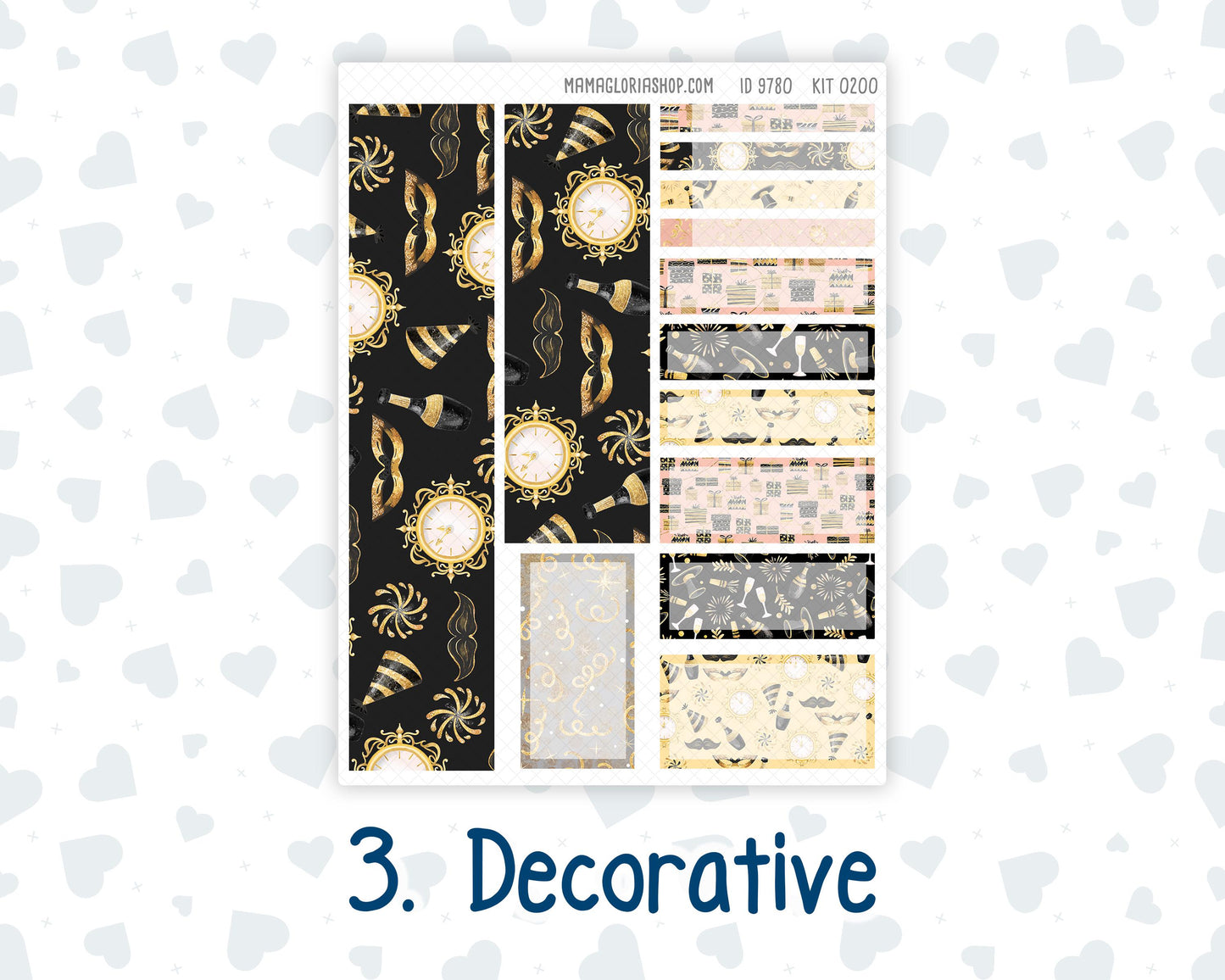 Kit 0200 - 7x9 Plum Paper Vertical Priorities - Golden Hour - January - New Year