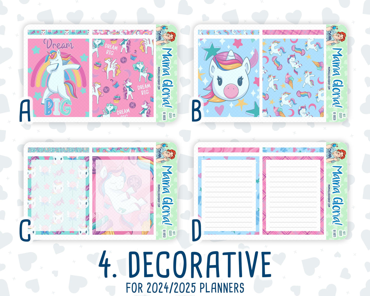 Kit 0201 - 7x9 Daily Duo - Dream Big - January - Planner