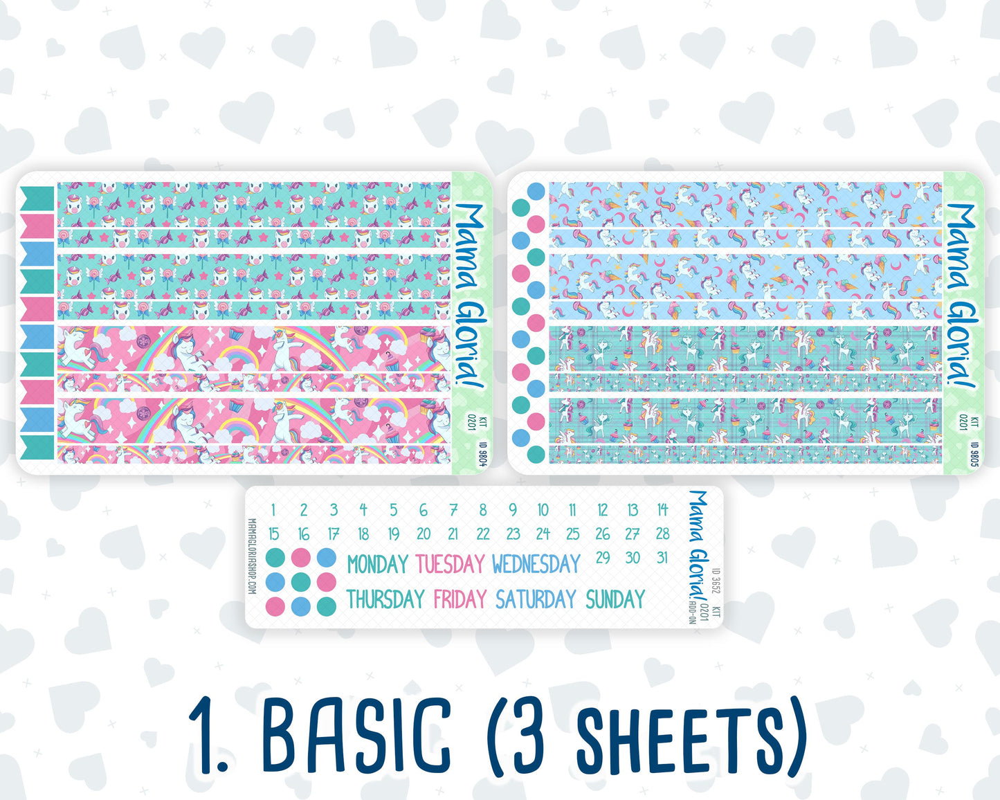 Kit 0201 - 7x9 Daily Duo - Dream Big - January - Planner