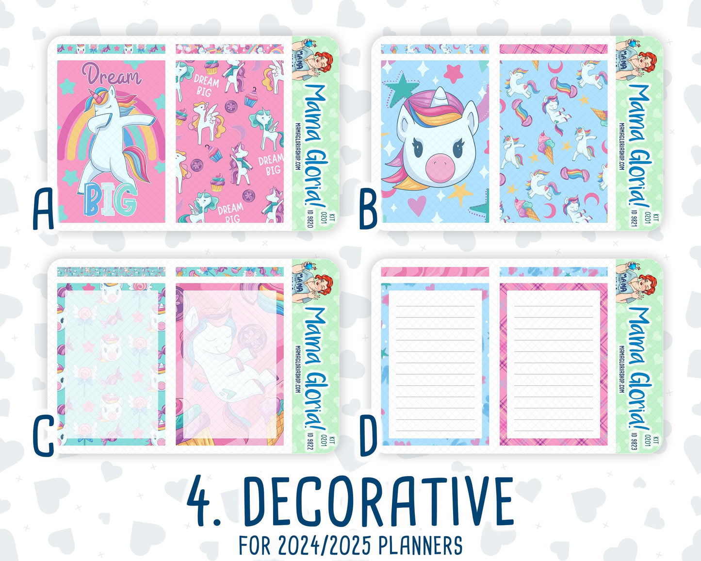 Kit 0201- A5 Daily Duo - Dream Big - January -Planner