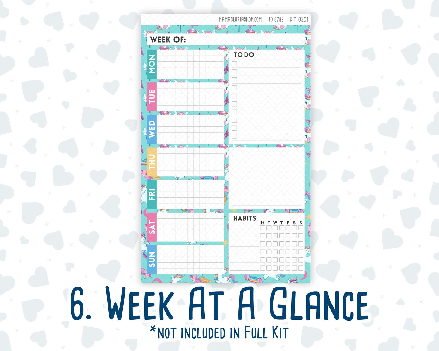 Kit 0201- A5 Daily Duo - Dream Big - January -Planner