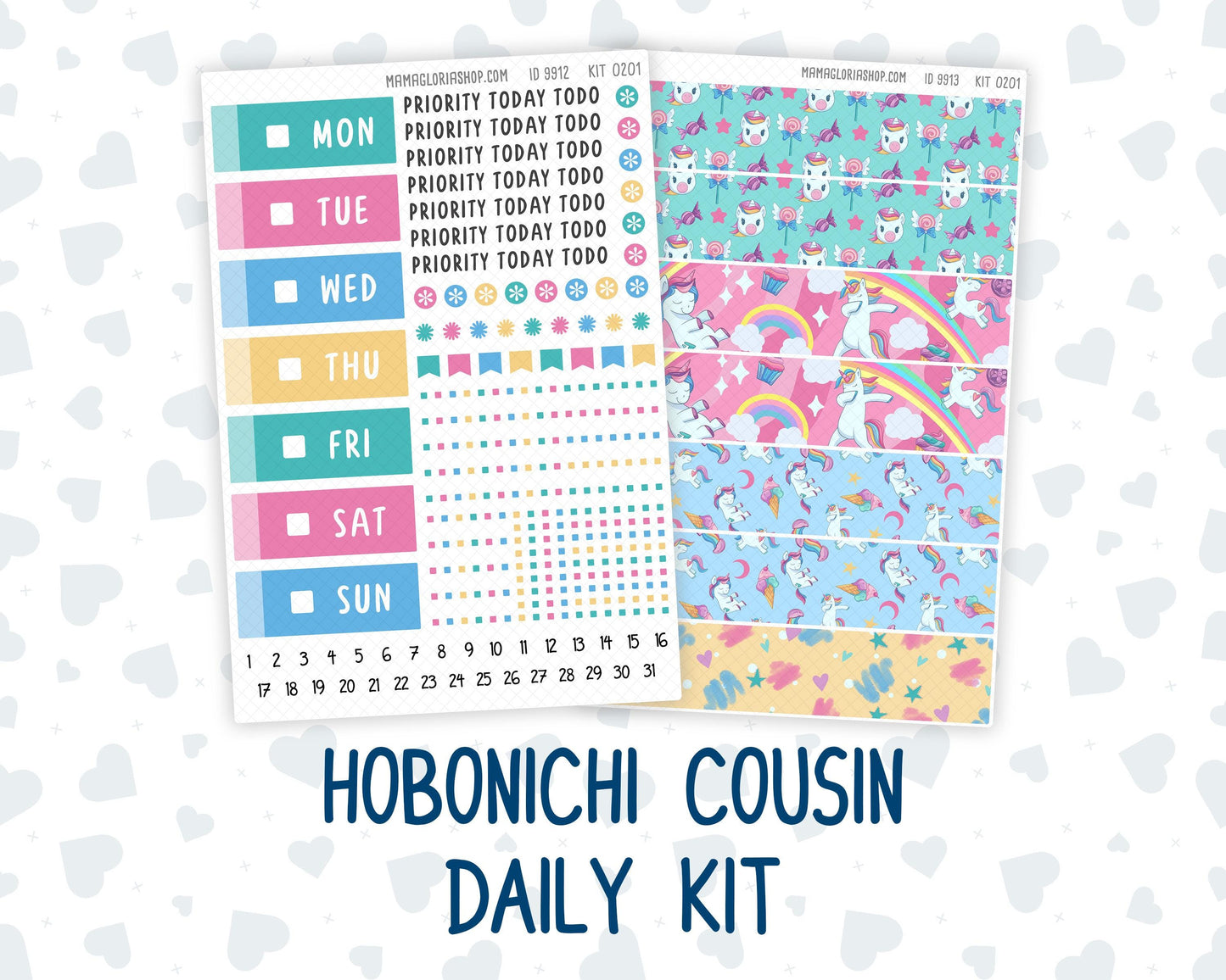 Kit 0201 Hobonichi Cousin – Daily Kit - Dream Big - January