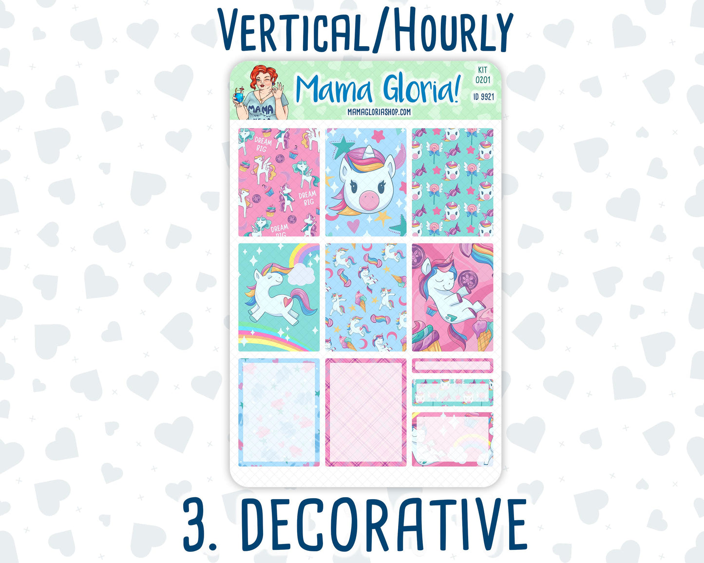 Kit 0201- 7x9 - Dream Big - January - Weekly Kit For Planners