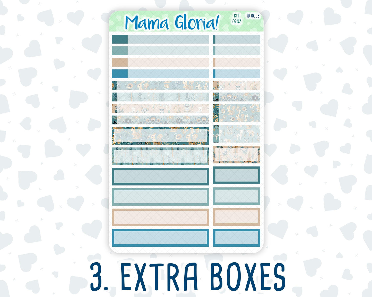 Kit 0202 - 7x9 Compact Vertical - Folky Forest - Weekly - January