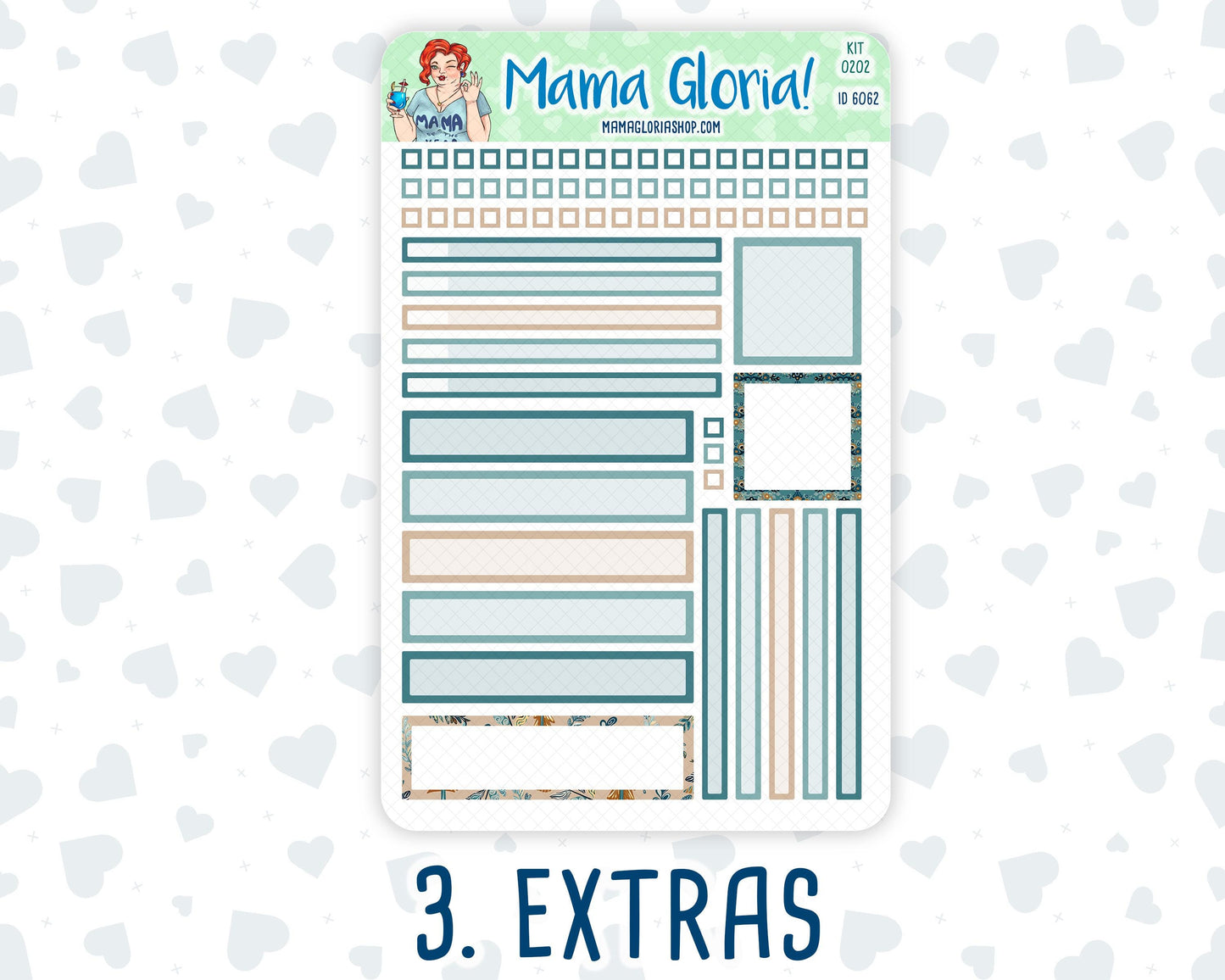 Kit 0202 - 7x9 Daily Duo - Folky Forest - January - Planner