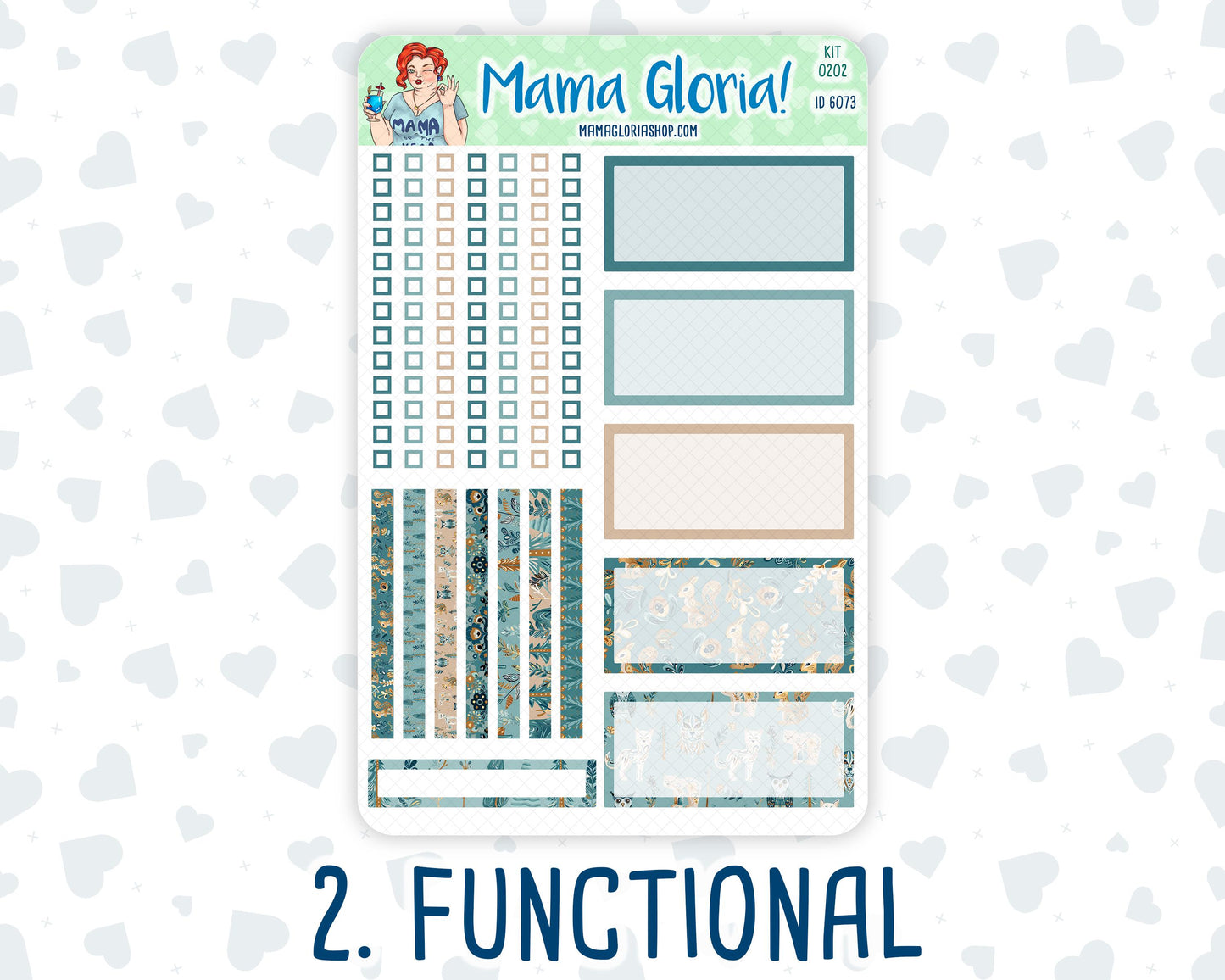 Kit 0202- A5 Daily Duo - Folky Forest - January -Planner