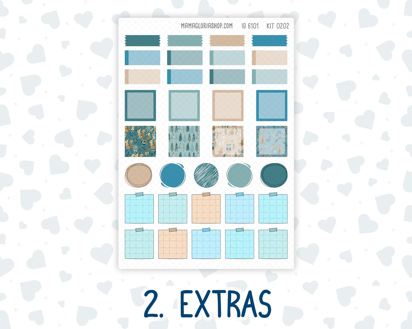 Kit 0202 Hobonichi Weeks – Weekly Kit - Folky Forest - January