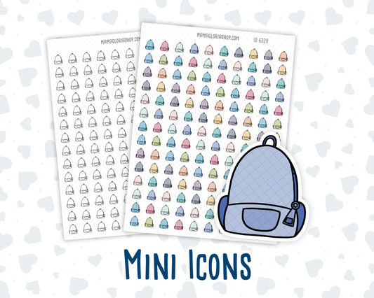 Backpack - Pack For School - Prepare For Travel - Doodle Icon Sticker