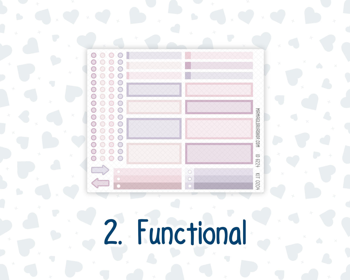 Kit 0204 A5 Plum Paper Daily - Valentine's Garden - Planner -February