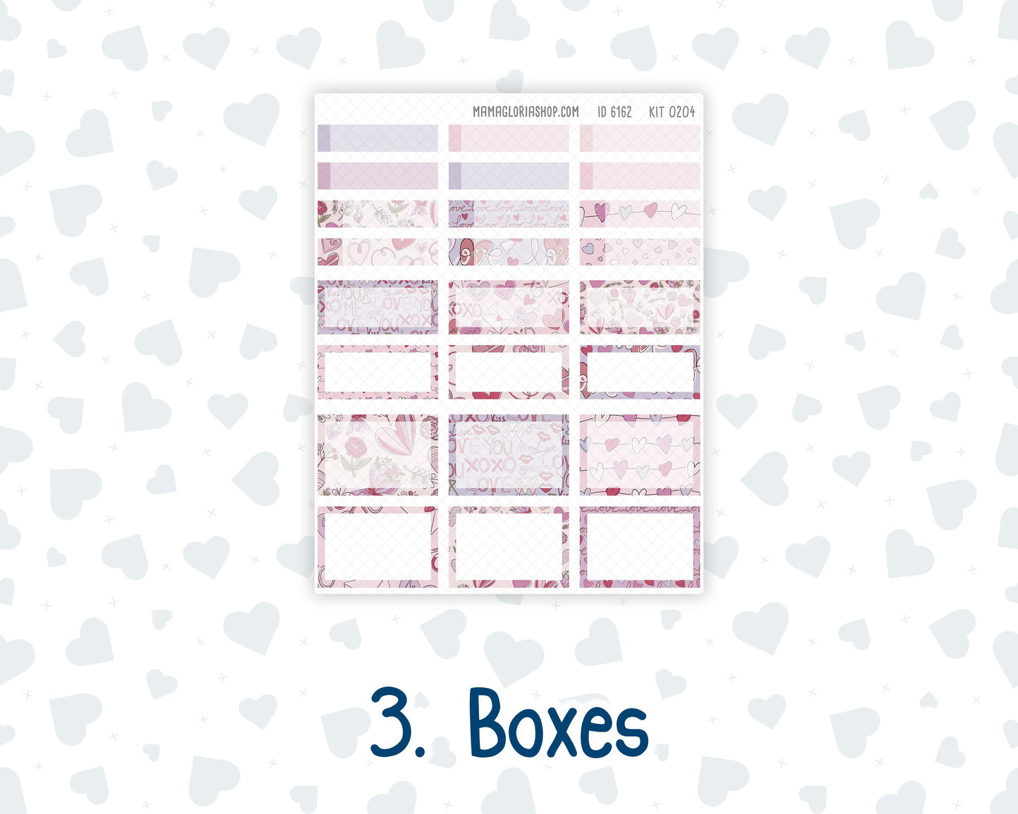 HP - Monthly - Kit 0204- Valentine's Garden - February - For Classic Happy Planner