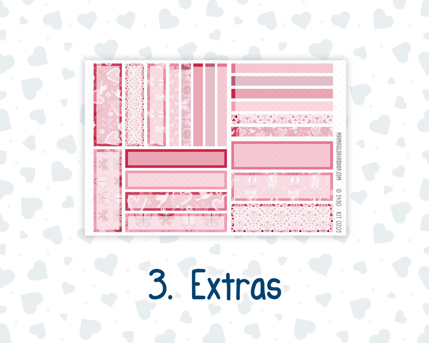 Kit 0205- 7x9 Plum Paper Daily - Dancer's Heart - Planner - February