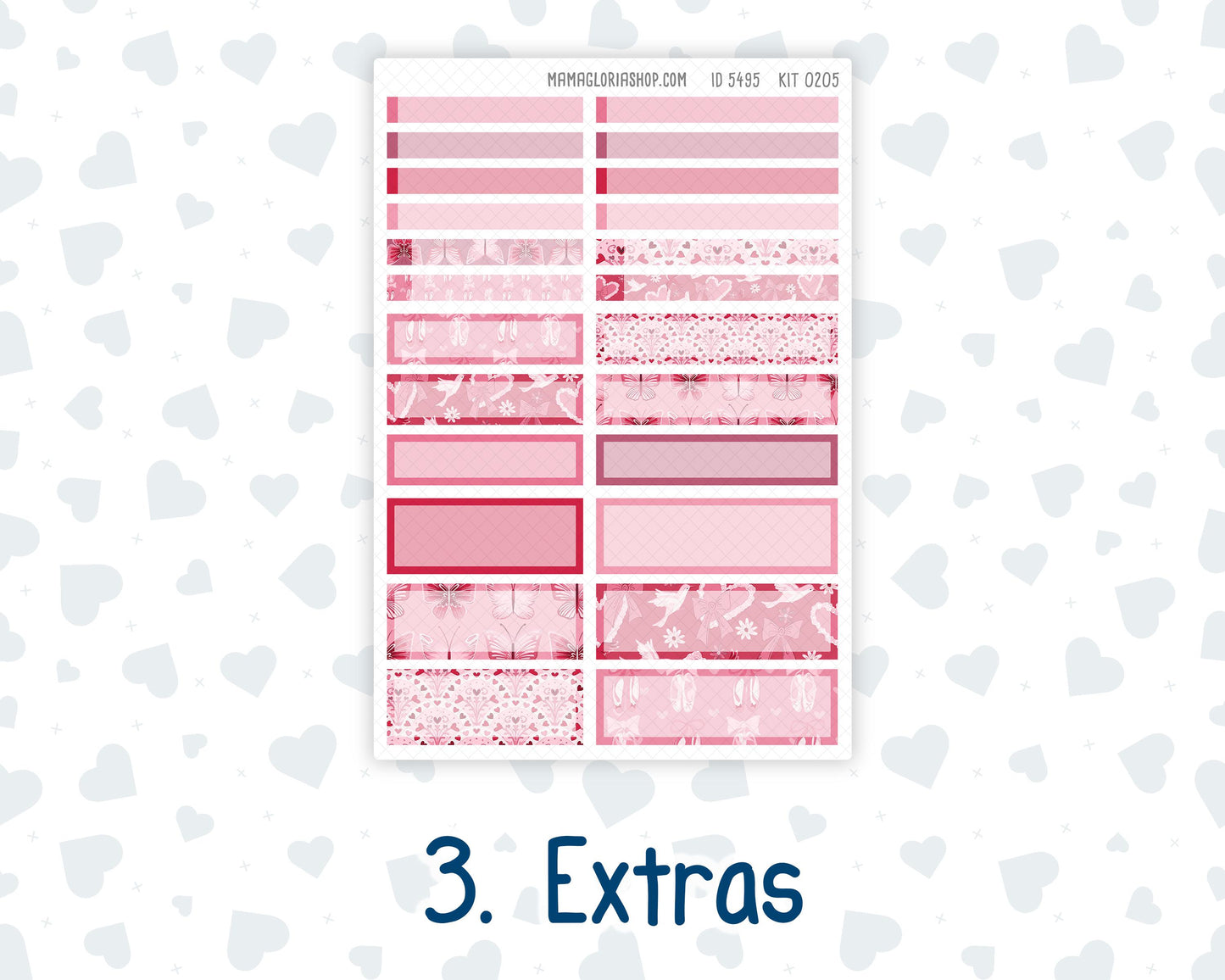 Kit 0205 A5 Plum Paper Daily - Dancer's Heart - Planner -February
