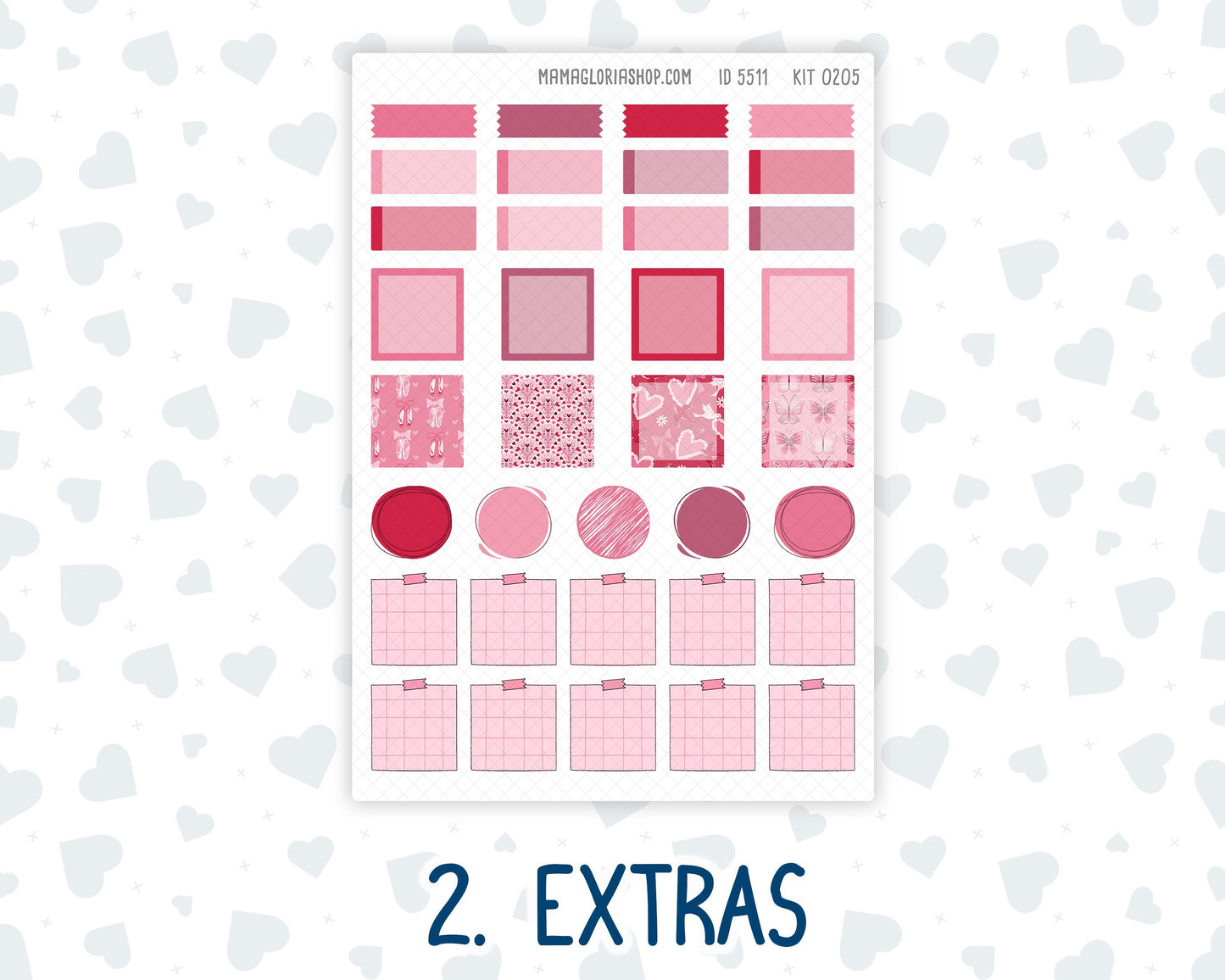 Kit 0205 Hobonichi Weeks – Weekly Kit - Dancer's Heart - February