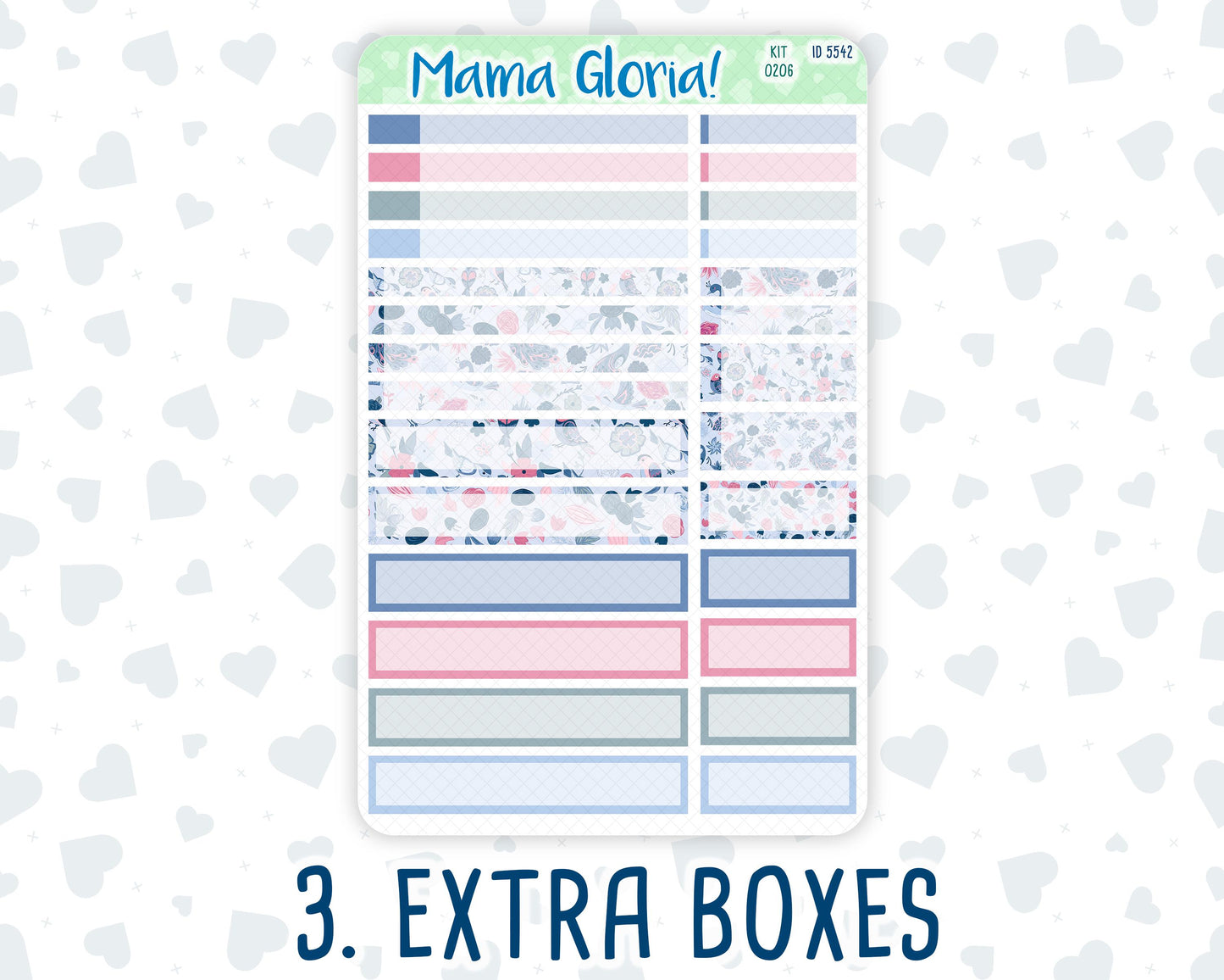 Kit 0206 - 7x9 Compact Vertical - Feathered Romance - Weekly - February