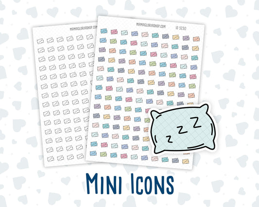 Sleep Tracker - Sleep-In - Pillow - Doodle Icon Sticker