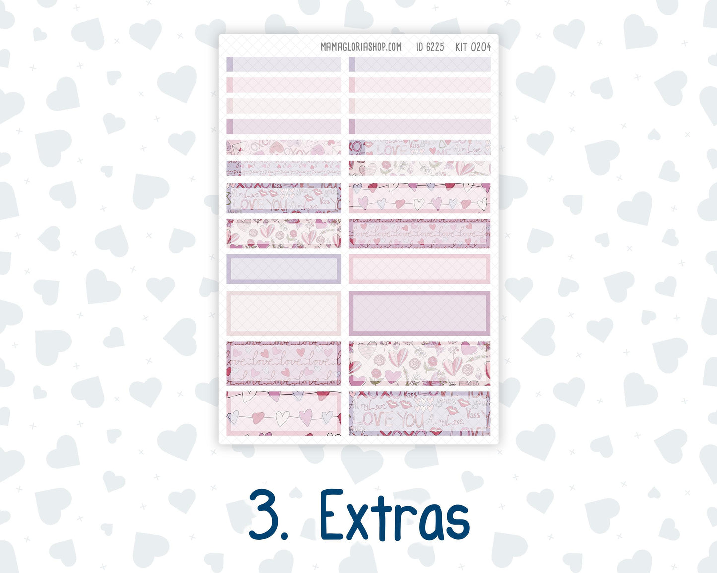Kit 0204 A5 Plum Paper Daily - Valentine's Garden - Planner -February