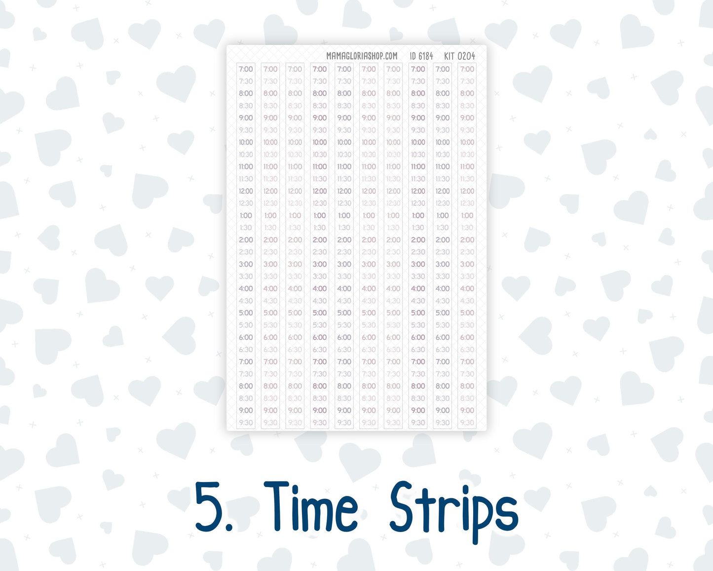 Kit 0204 Laurel Denise Standard Size – Weekly - Vertical Layout - Valentine's Garden - February