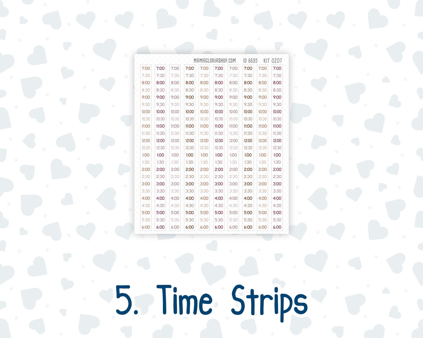 Kit 0207 Laurel Denise Mini Size – Weekly - Vertical Layout - Wild Love - February