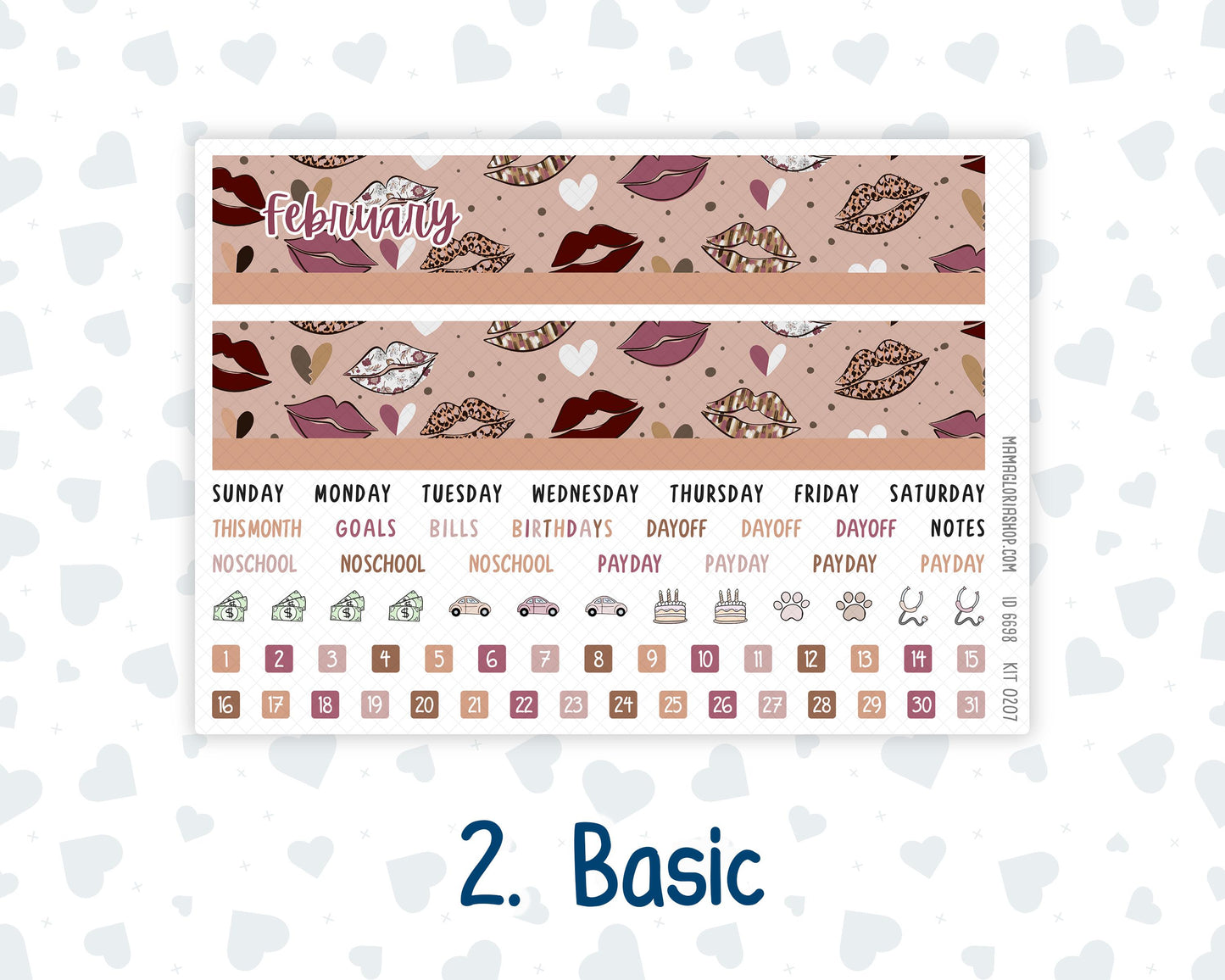 Kit 0207 Laurel Denise Portrait – Monthly - Wild Love - February
