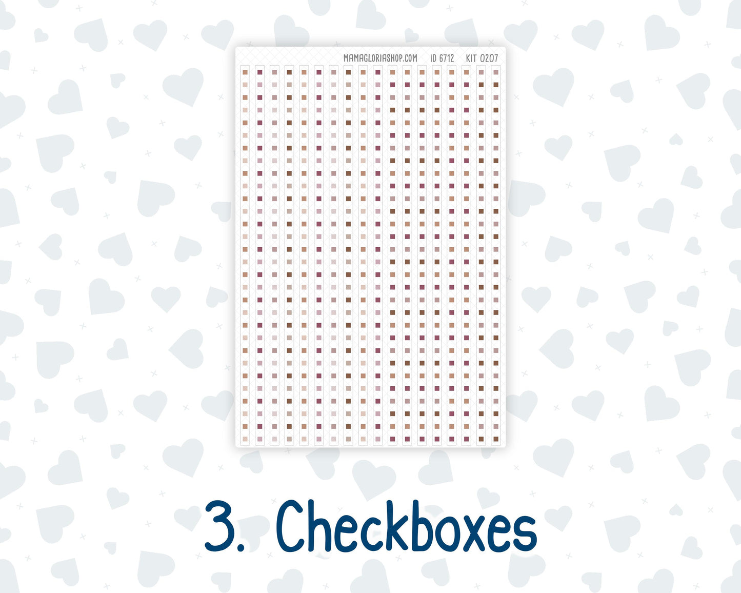 Kit 0207 Laurel Denise Standard Size – Weekly - Horizontal Layout - Wild Love- February