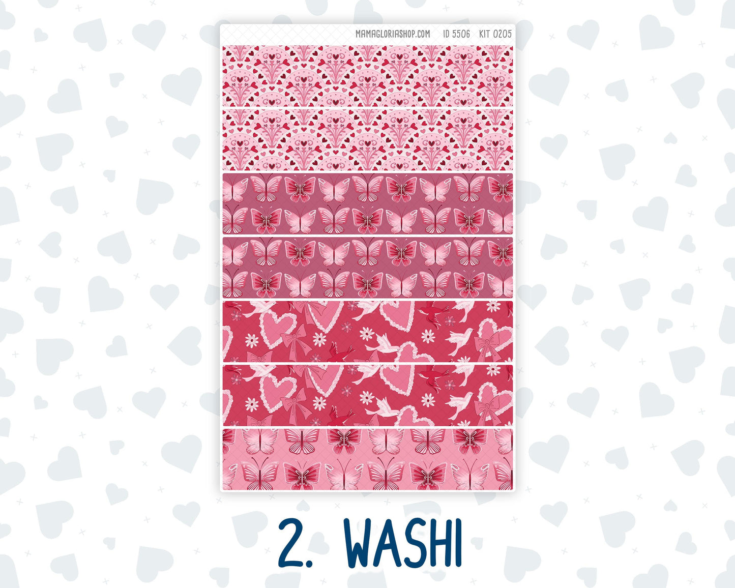 Kit 0205 Hobonichi Cousin – Daily Kit - Dancer's Heart - February