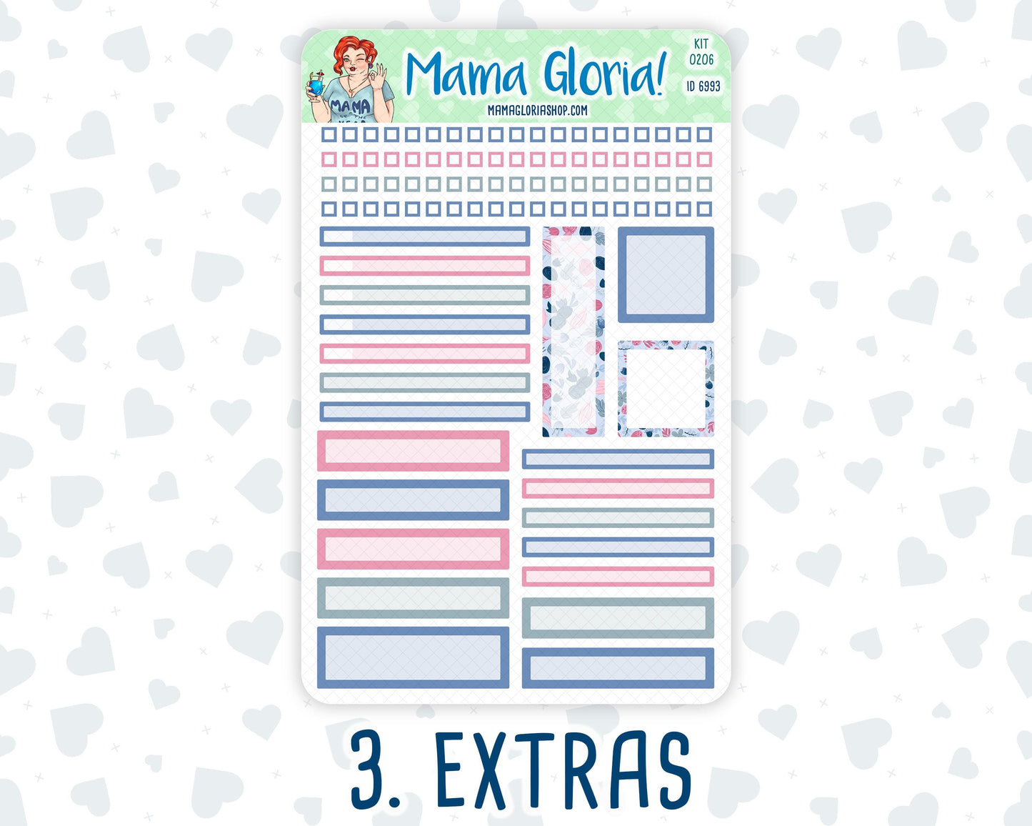 Kit 0206- A5 Daily Duo - Feathered Romance - February -Planner