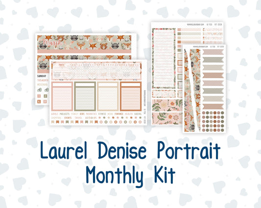 Kit 0209 Laurel Denise Portrait – Monthly - Forest Friends - March