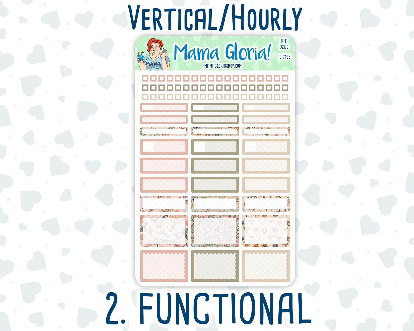 Kit 0209- 7x9 - Forest Friends- March- Weekly Kit For Planners